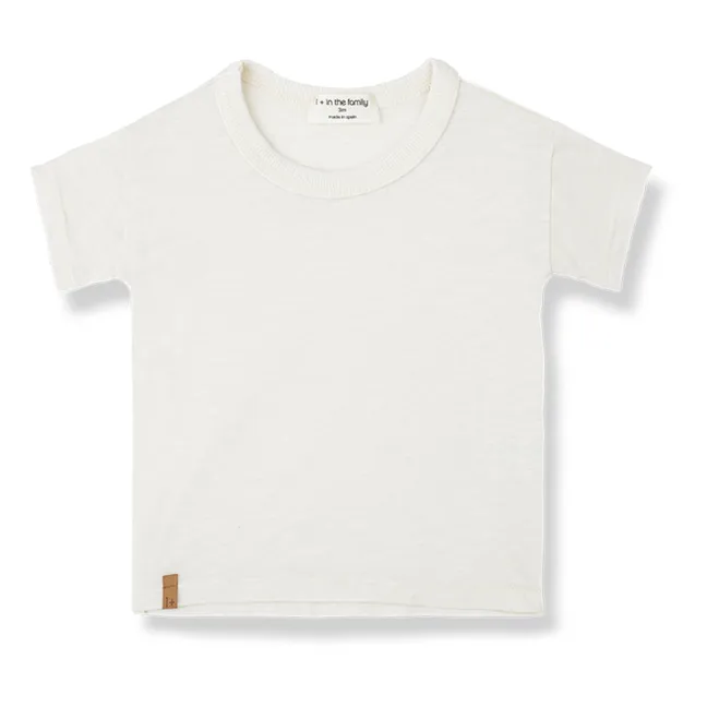 Aldos Cotton Flamed T-Shirt | Ecru