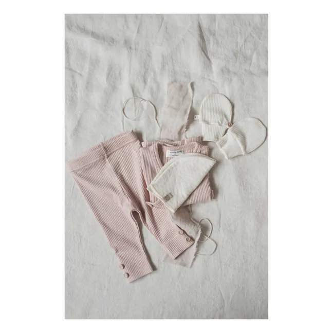 Donna Ribbed Legging | Pale pink
