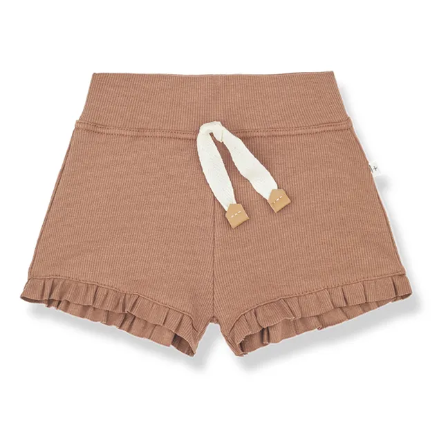 Maixa Ribbed Shorts | Apricot