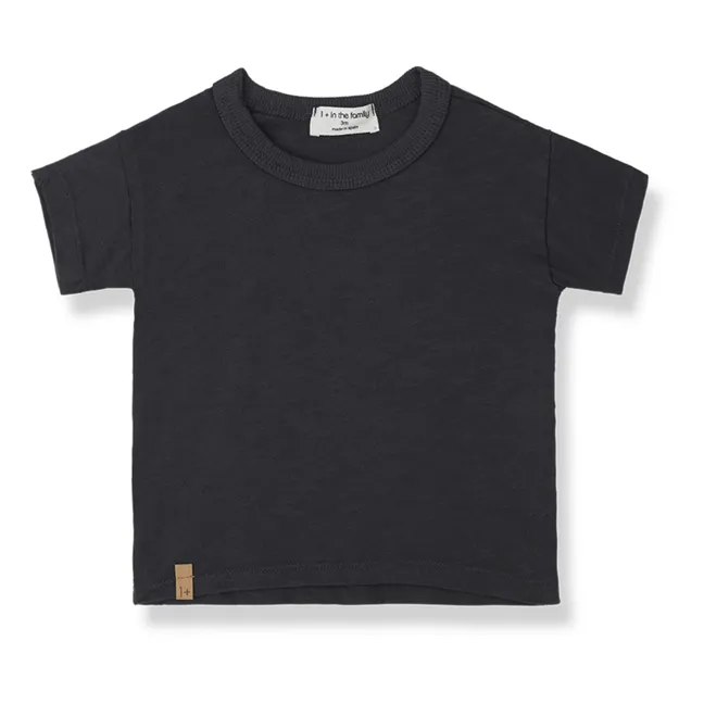 Aldos T-Shirt Baumwolle Geflammt | Anthrazit