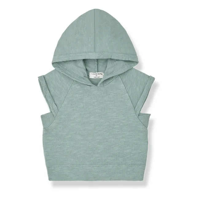 Peppo Sleeveless Sweatshirt | Blue Green