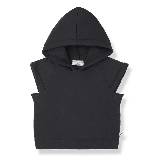 Peppo Sleeveless Sweatshirt | Charcoal grey