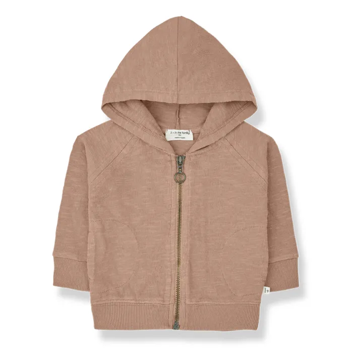 Sweat Manuele Coton Flammé | Abricot- Image produit n°0