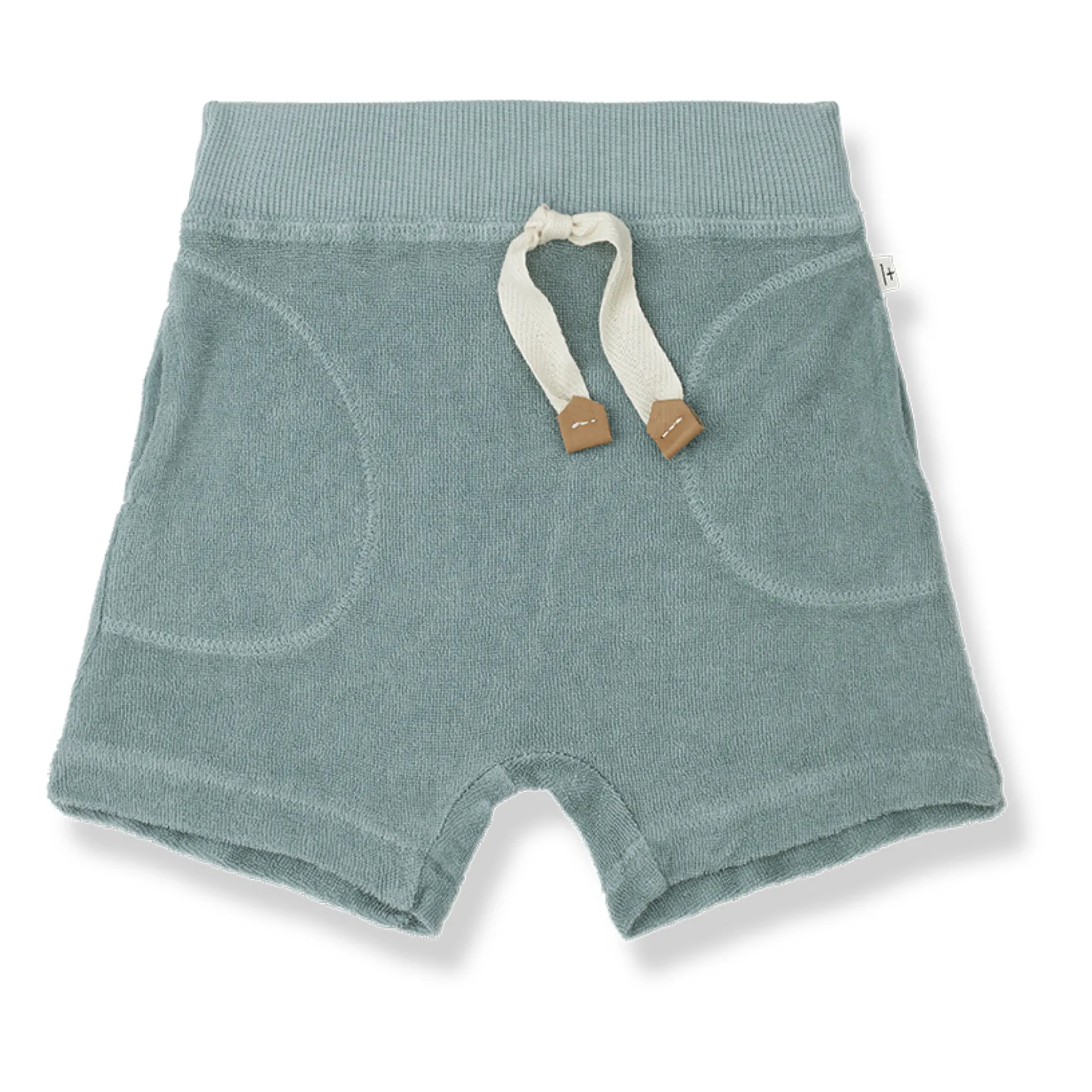 1+ In The Family Blue Green Enzo Towelling Shorts