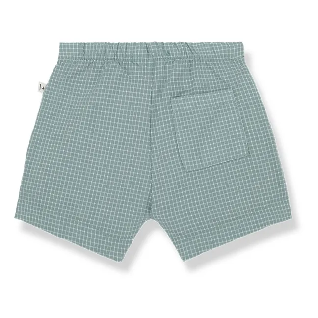 Pantalones cortos Salvatore Seersucker | Azul verde