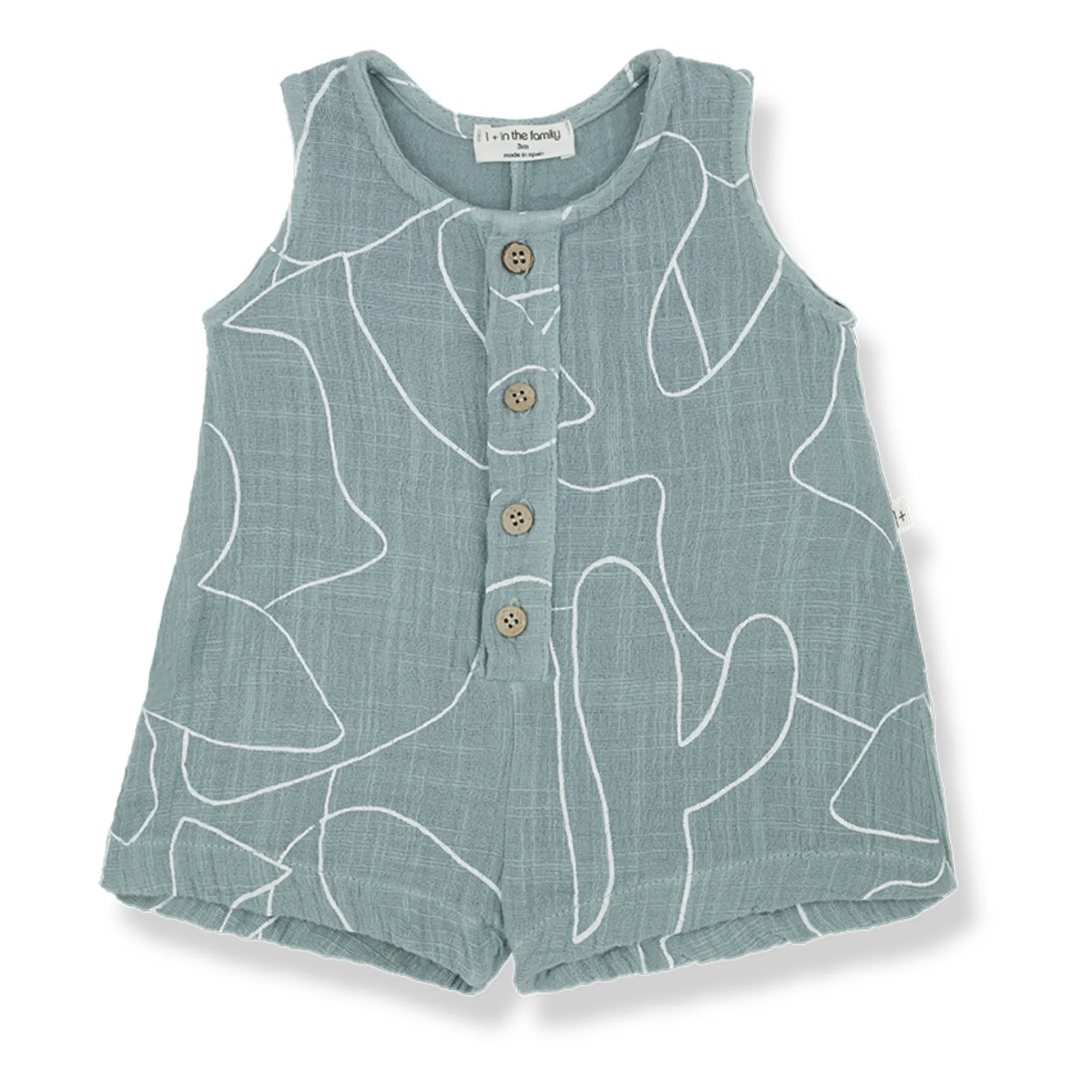 1+ In The Family Blue Green Viviana Fleurie Playsuit