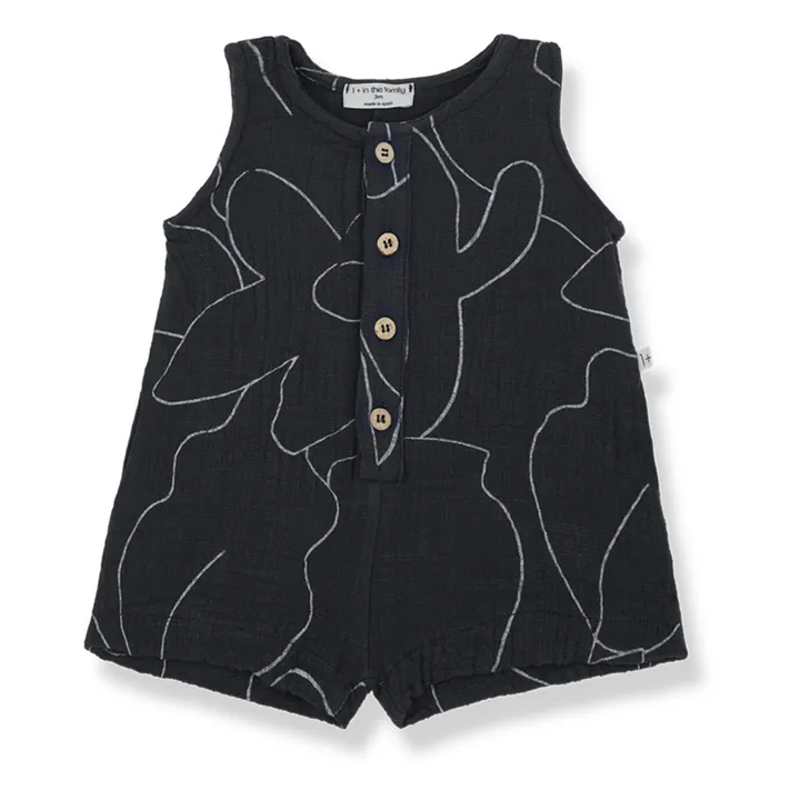 Viviana Fleurie Playsuit | Grigio antracite- Immagine del prodotto n°0