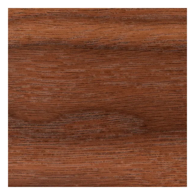 Slit Round Wooden Side Table | Walnut