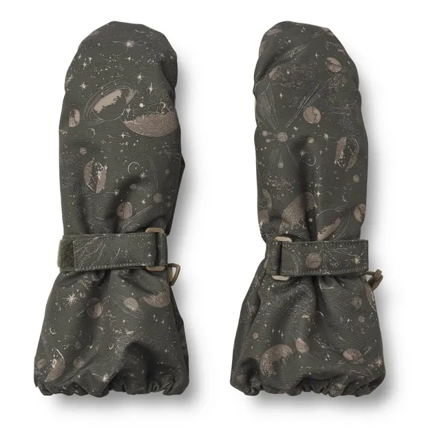 Recycled Material Mittens | Khaki