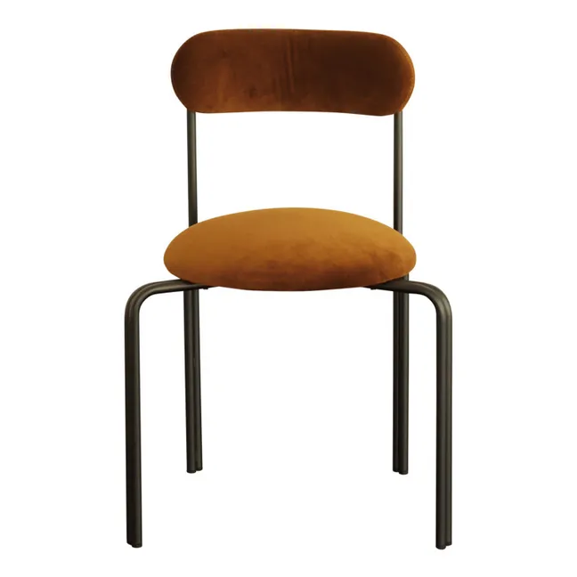 Lise chair, velvet seat | Ochre