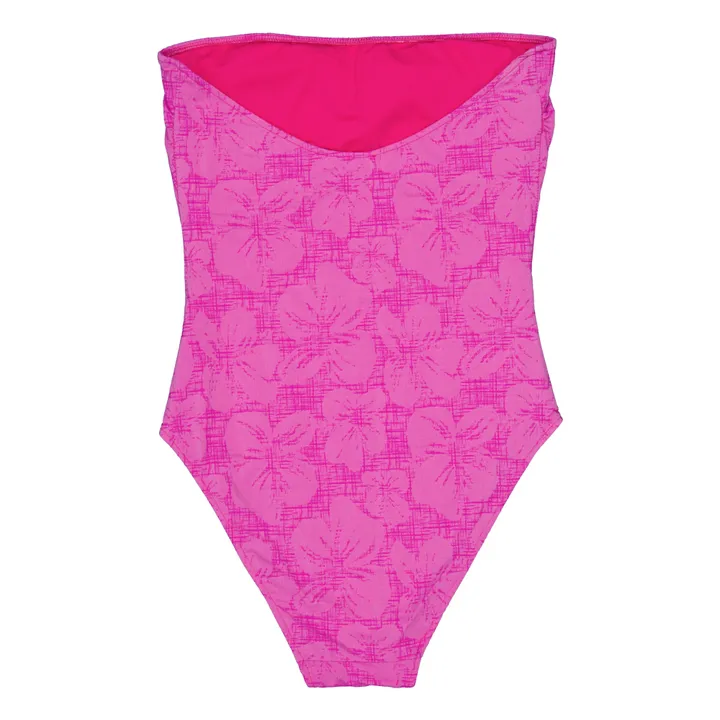 ワンピース水着 Jacquard Swimsuit Pink Caro luna - Cayetana Jacquard Flowers 1-Piece Swimsuit