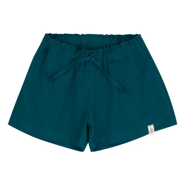 Pablo Organic Cotton Shorts | Blue Green