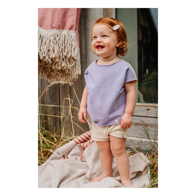 Maglietta Millie in cotone organico | Lavanda