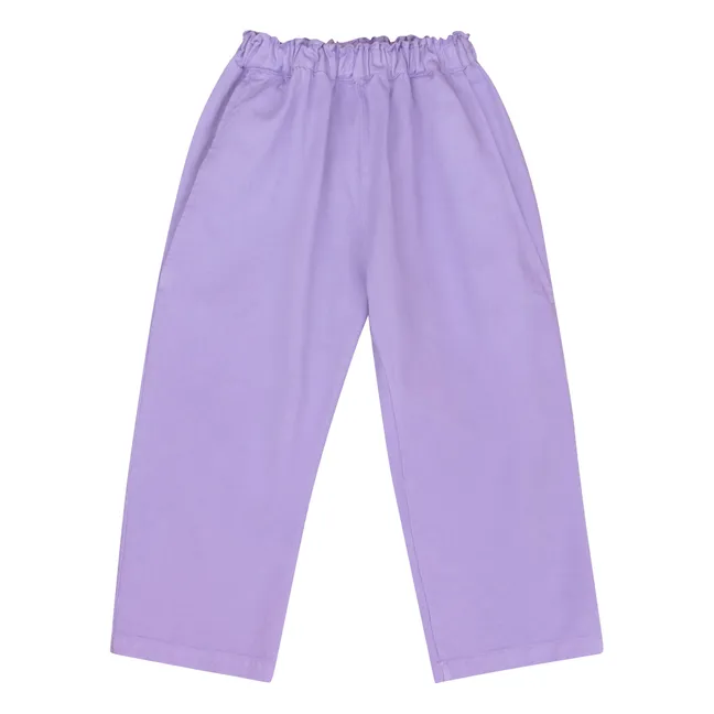 Frits organic cotton trousers | Lavender