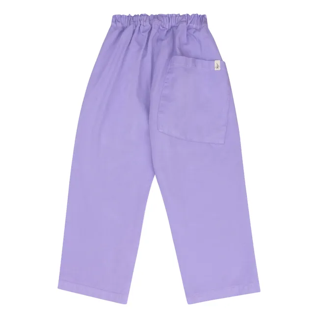 Pantalones de algodón orgánico Frits | Lavanda