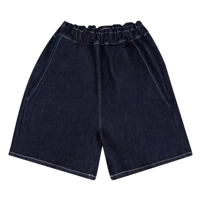 Leo Organic Cotton Denim Shorts | Black