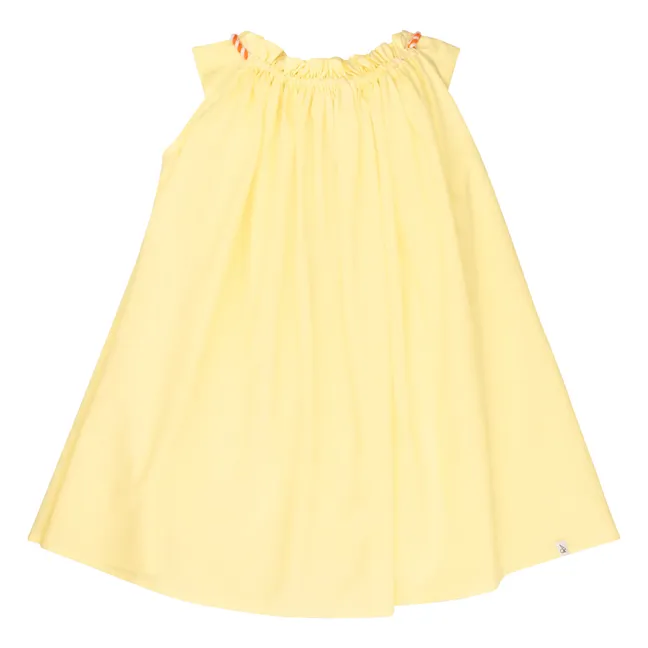 Vestido Dottie de algodón orgánico | Amarillo