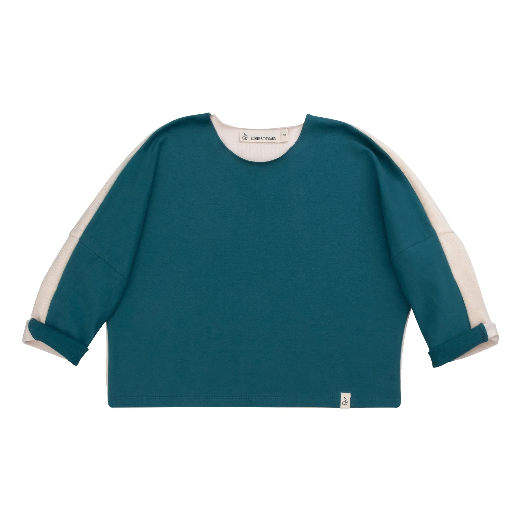 Bonnie & The Gang Blue Green Ayden Organic Cotton Sweatshirt