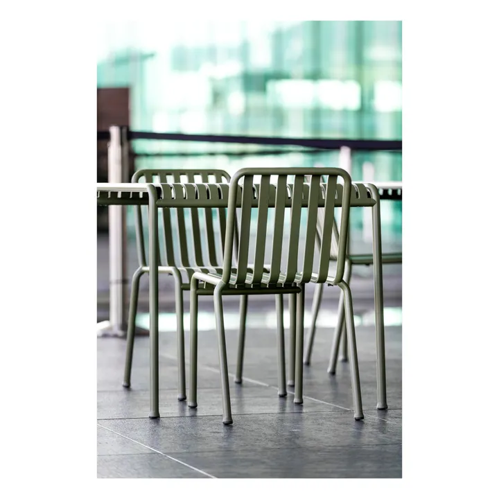 Palissade Table Designed by Ronan and Erwan Bouroullec - 82.5 x 90 cm | Olive green- Product image n°1