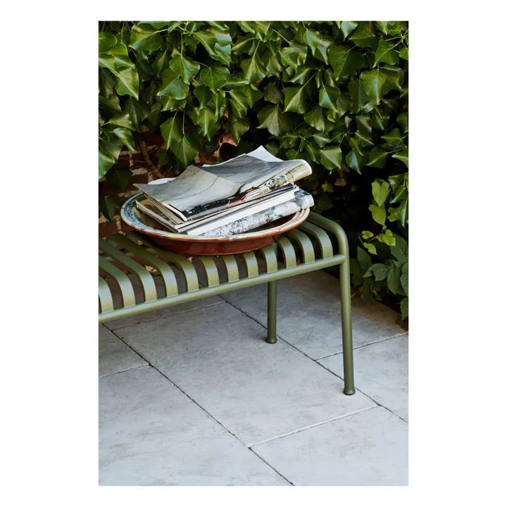Palissade Bench Designed by Ronan and Erwan Bouroullec | Olive green- Product image n°1