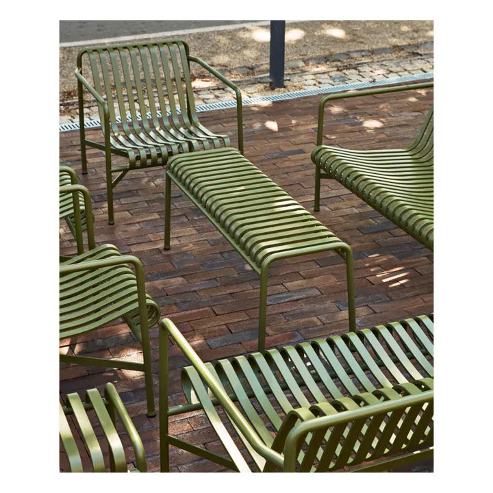 Palissade Bench Designed by Ronan and Erwan Bouroullec | Olive green- Product image n°3