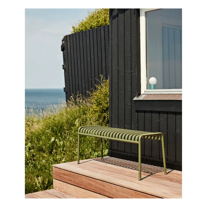 Palissade Bench Designed by Ronan and Erwan Bouroullec | Olive green- Product image n°4