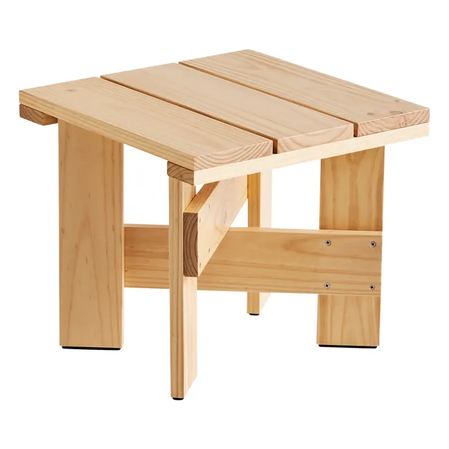 Mesa baja de madera para exterior Crate | Pino