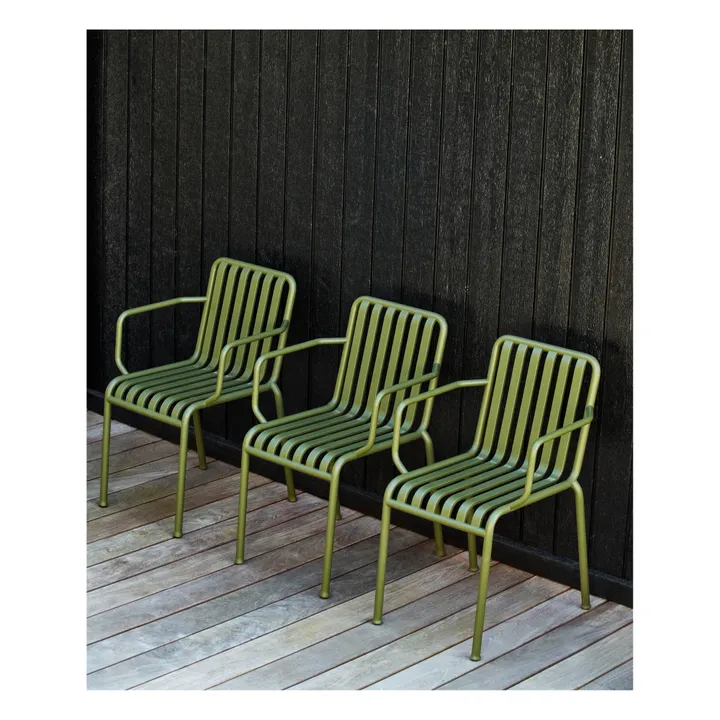 Sedia con braccioli R&E Bouroullec  | Verde oliva- Immagine del prodotto n°1