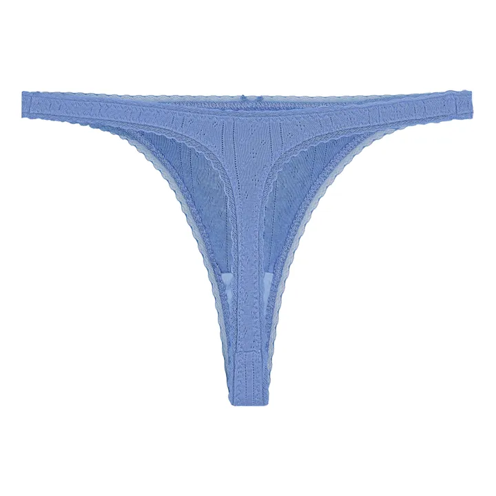 Cou Cou Intimates - Pack of 3 Pointelle Organic Cotton Thongs - White