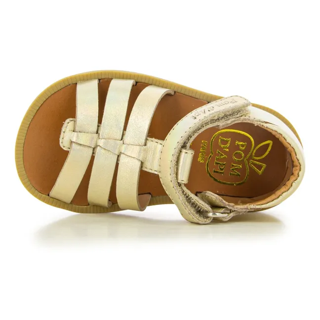 Poppy Strap sandals | Gold