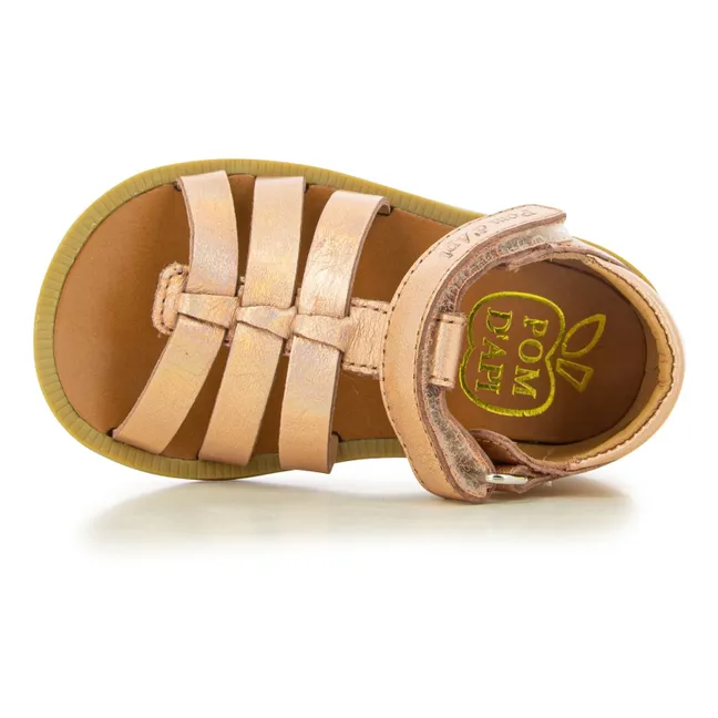 Poppy Strap sandals | Copper red