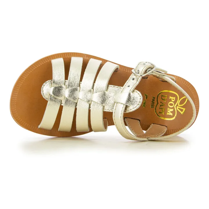 Sandalen Plagette Strap | Gold- Produktbild Nr. 3