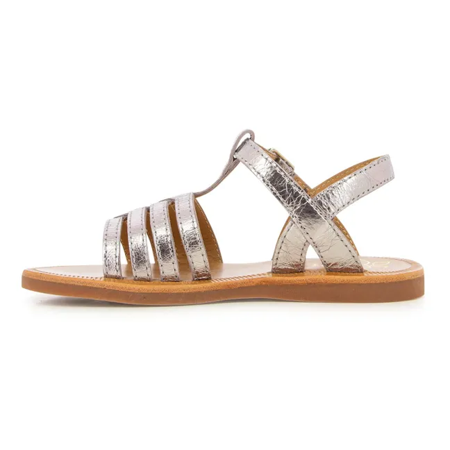 Plagette New Salome sandals | Silver