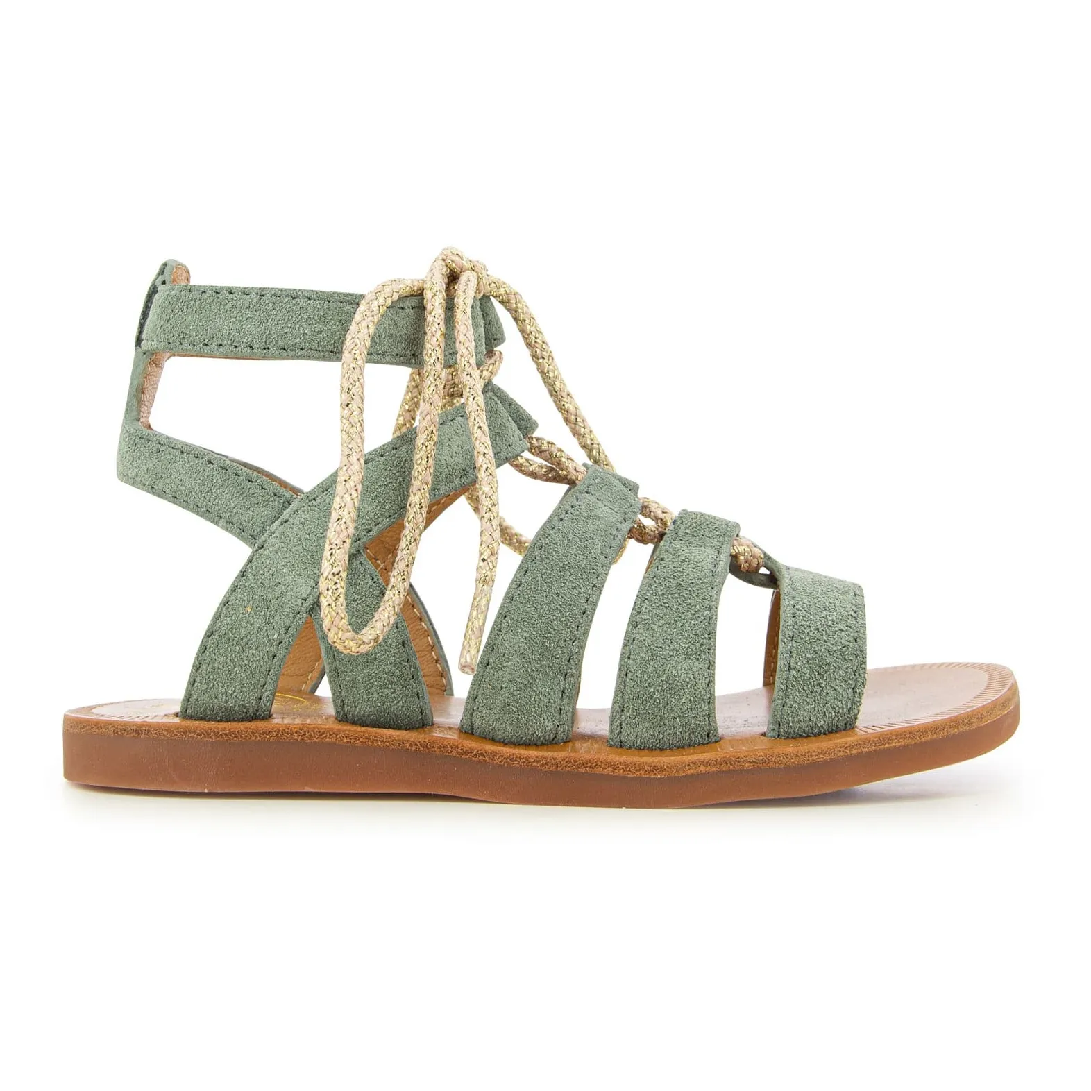Pom D'api Grey Plagette Guily Strap Sandals