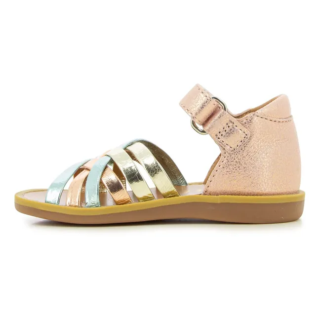 Poppy Lux sandals | Pink Gold