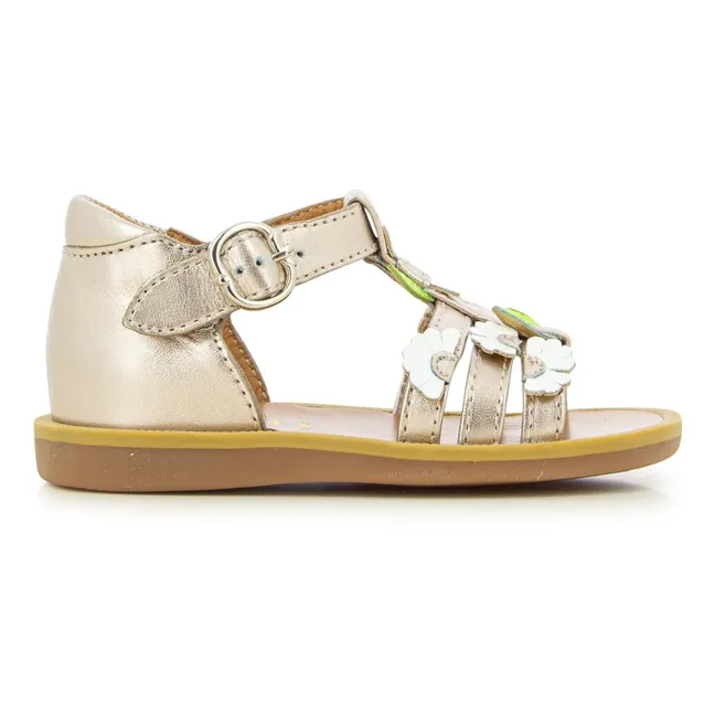 Poppy Daisy sandals | Gold