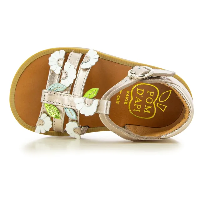 Poppy Daisy sandals | Gold