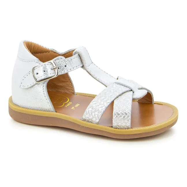 Poppy Xexe sandals | Silver