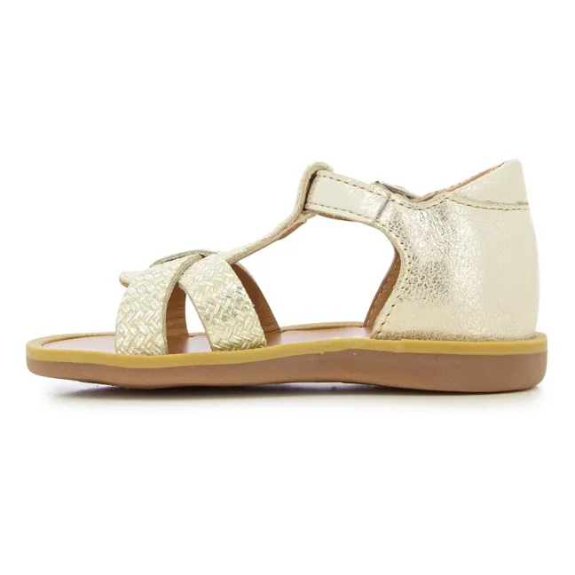 Poppy Xexe sandals | Gold