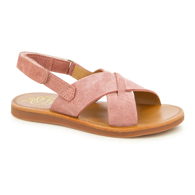 Plagette Cross sandals | Dusty Pink
