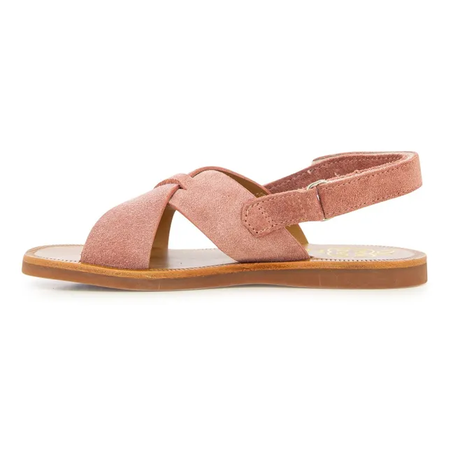 Plagette Cross sandals | Dusty Pink