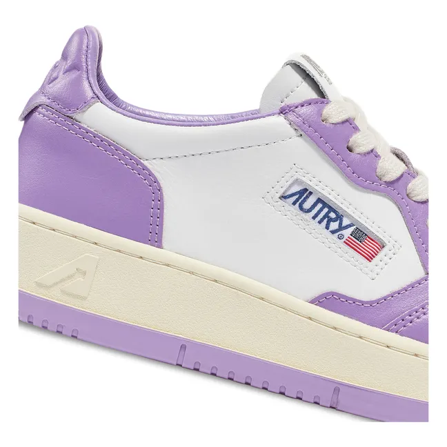 Medalist Low Bicolour Sneakers | Lilac