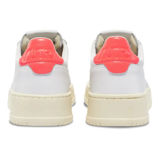 Medalist Low Leather Sneakers | Coral