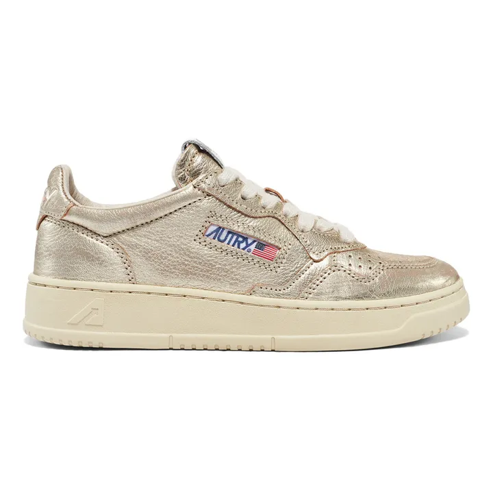 Medalist Low Metallic Sneakers | Gold- Product image n°0