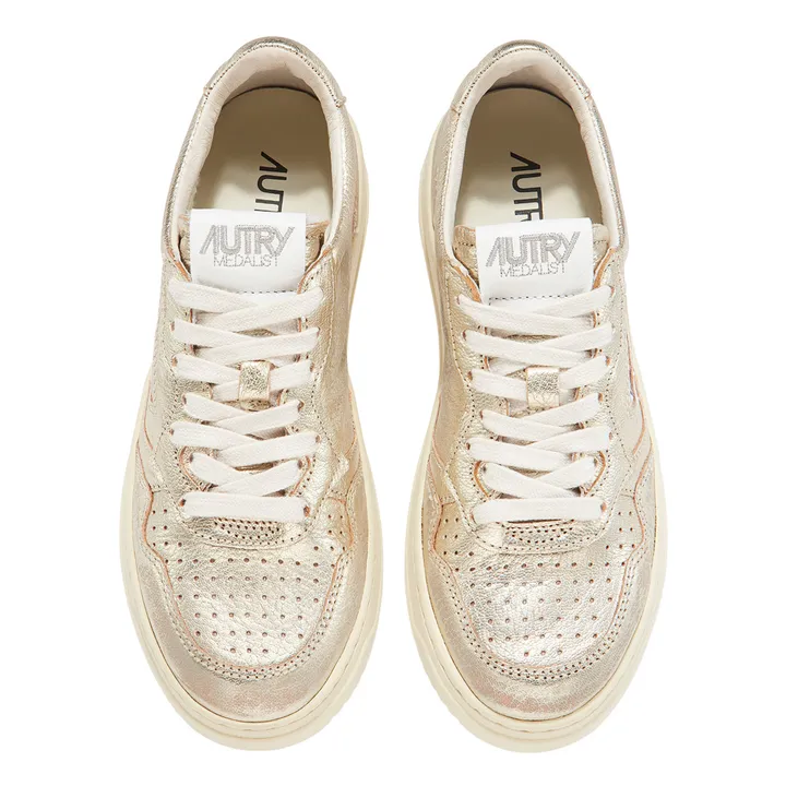 Medalist Low Metallic Sneakers | Gold- Product image n°2