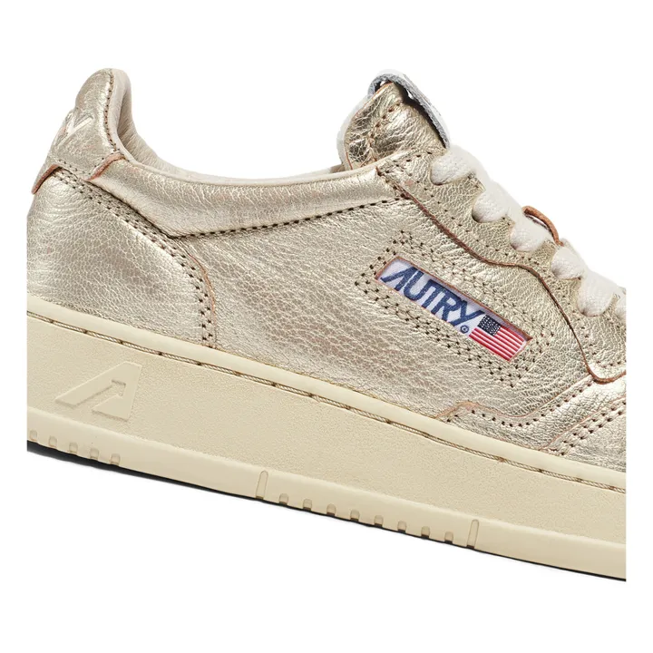 Medalist Low Metallic Sneakers | Gold- Product image n°3