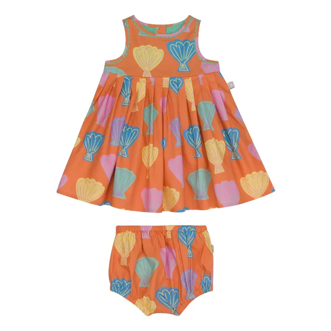 Shell dress and bloomer set | Apricot