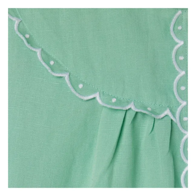 Vestido de lino | Verde agua