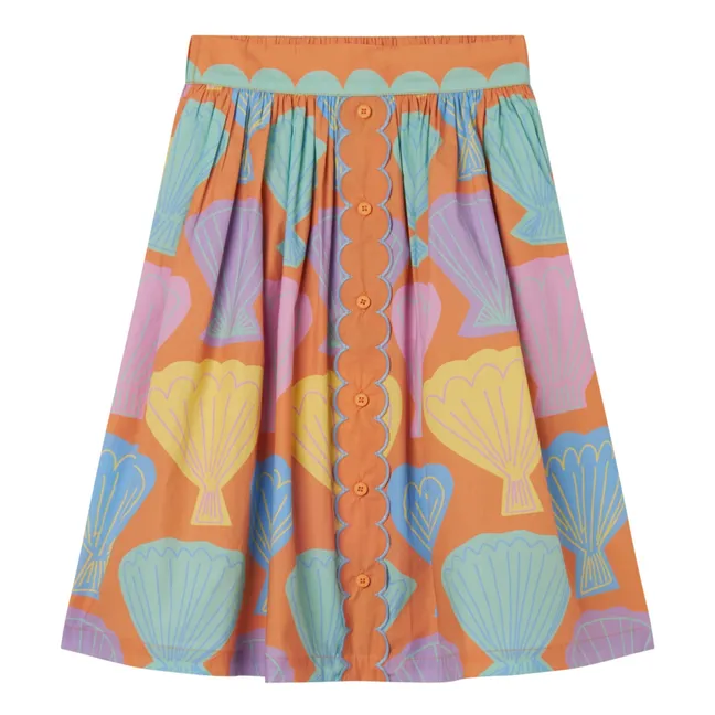 Popeline Shell Skirt | Apricot
