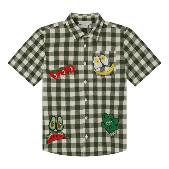 Chemise Vichy | Vert kaki